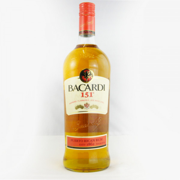 Bacardi 151 Rum, Puerto Rico 1000 ml