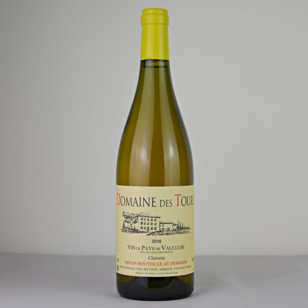 2016 Domaine des Tours Blanc, Clairette, Vin de Pays de Vaucluse IGP