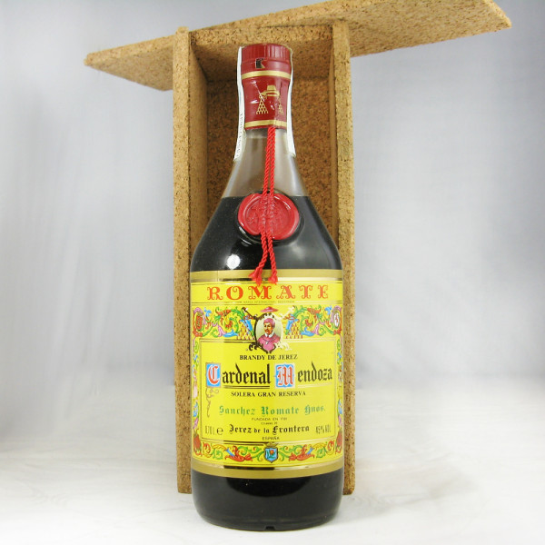Cardenal Mendoza Solera Gran Reserva Brandy de Jerez 45%, old bottling, cork box