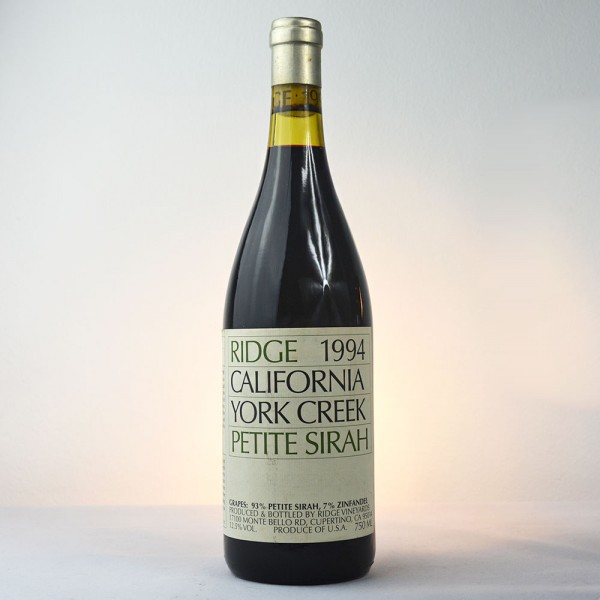 1994 Ridge York Creek Petite Sirah