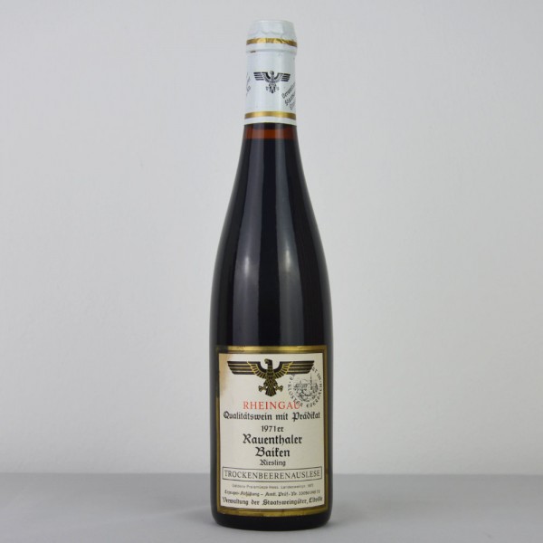 1971 Hessische Staatsweingüter Kloster Eberbach Rauenthaler Baiken Riesling Trockenbeerenauslese