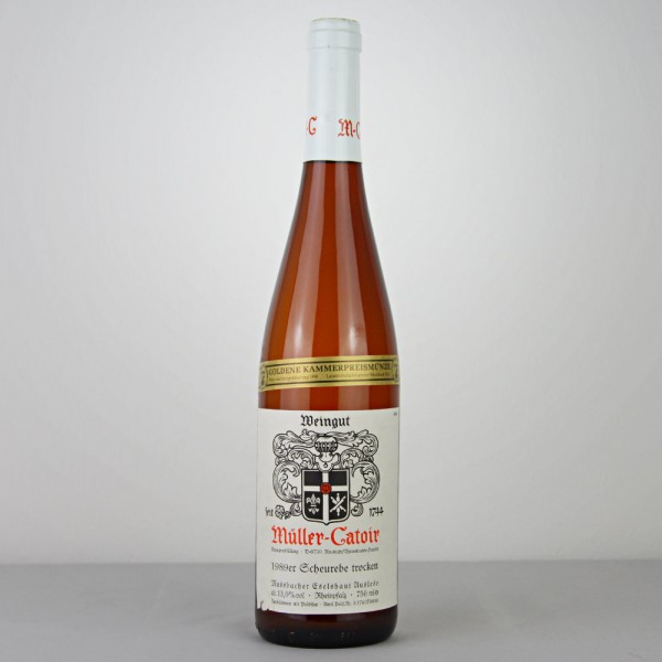 1989 Müller-Catoir Mussbacher Eselshaut Scheurebe Auslese trocken 0,75 Liter
