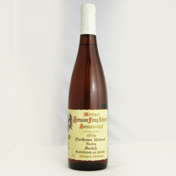 1975 Hermann Franz Schmitt „Hermannshof“ Niersteiner Rehbach Riesling Auslese