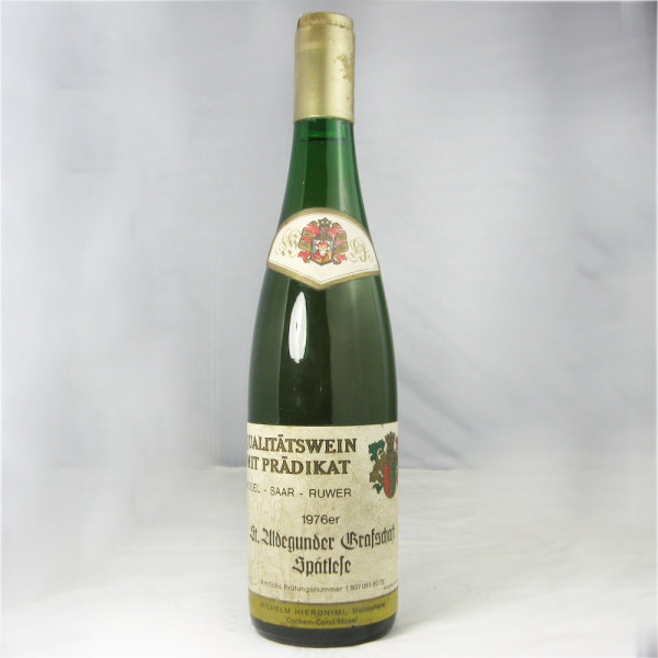 1976 St. Aldegunder Grafschaft Riesling Spätlese, Wilhelm Hieronimi Weinkellerei
